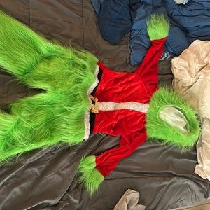 Toddler large  grinch costume 2 piece set